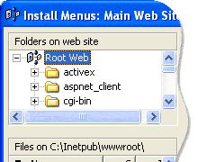 Easily install your dhtml menus into your web site
